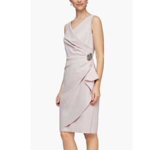 Alex Evenings Blush Sleeveless Dress